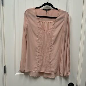 White House Black Market Pale Pink Blouse